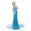 Princesa congelada elsa vestido cosplay traje para festa